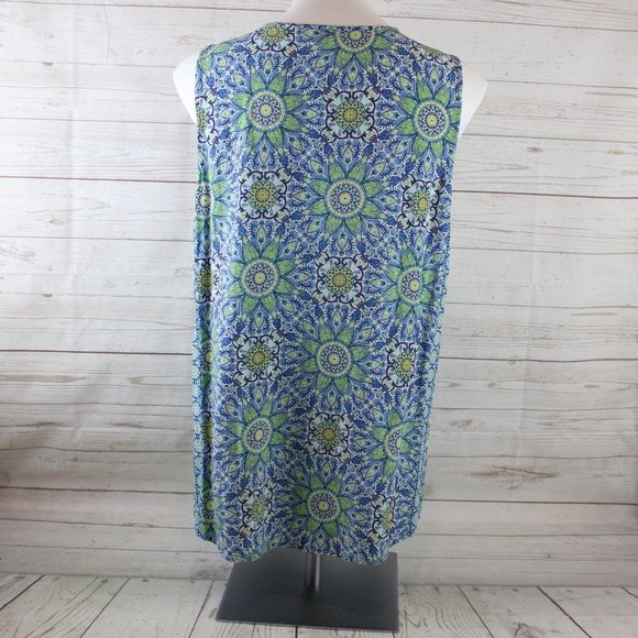 J. Jill L Sleeveless Button Tunic Top Shirt - Picture 5 of 6